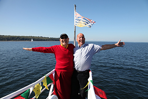 Rabjam Rinpoche & Lotus Speech past president Trevor Jones