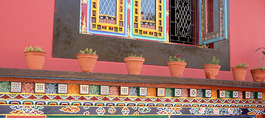 Shechen Monastery wall